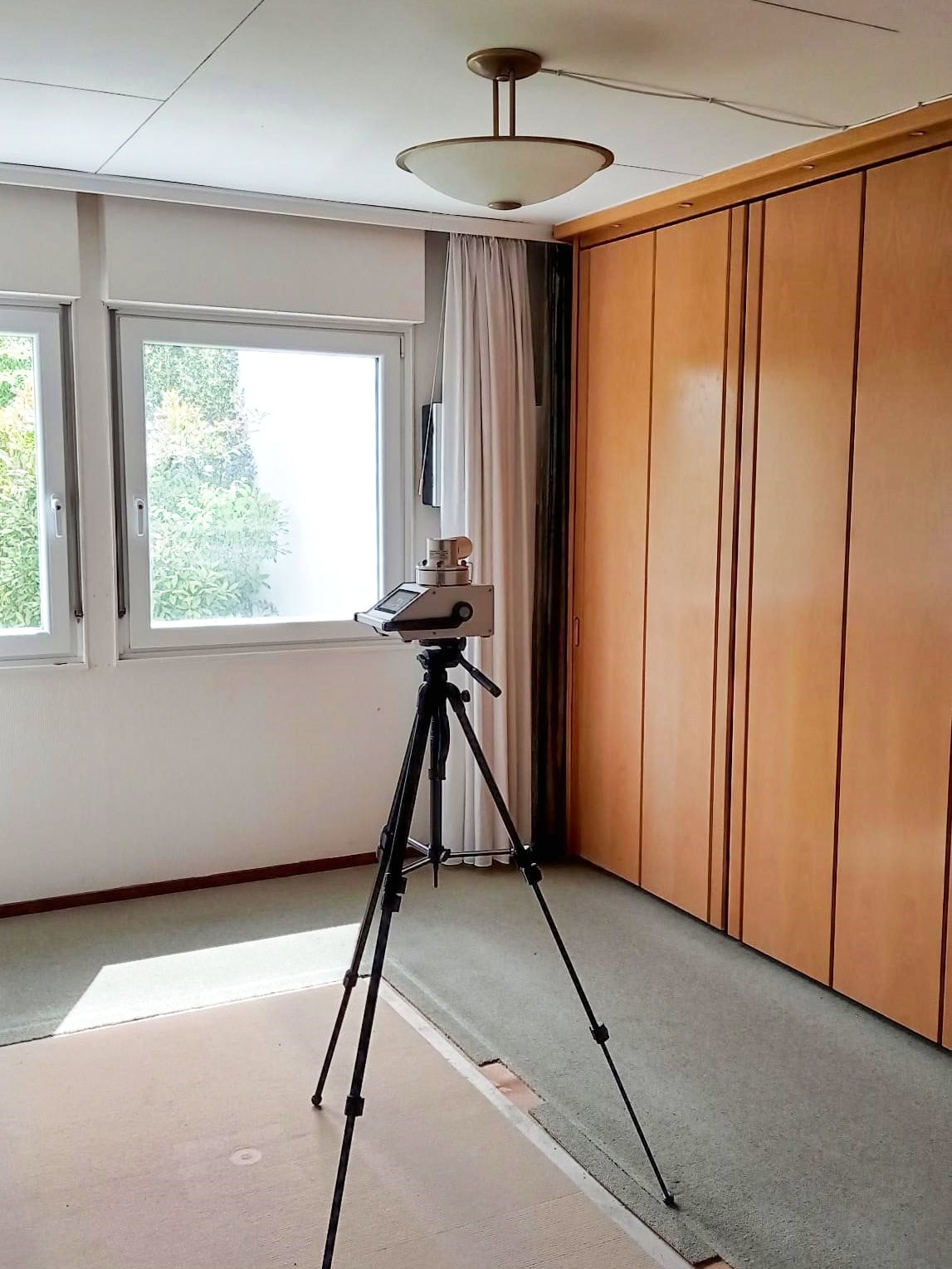 Fertighaus Holzschtzmittel Messung 1960er Fertighaus Holzschtzmittel Messung 1960er